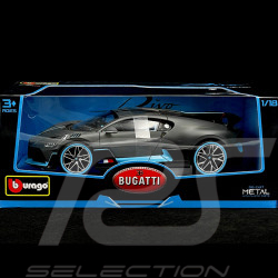 Bugatti Divo 2018 Gris Mat / Bleu Clair 1/18 Bburago 11045