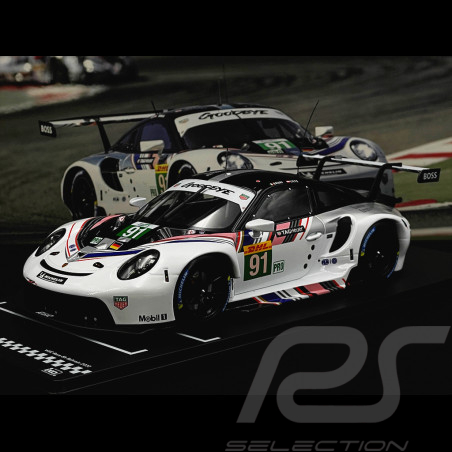 Porsche 911 RSR-19 Typ 991 n° 91 Goodbye 8h Bahrain 2022 1/18 Ixo LEGT18-23029