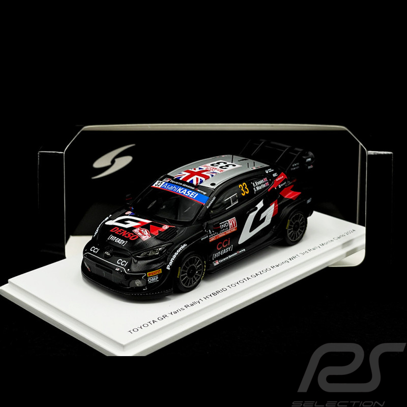 Toyota GR Yaris Rally1 HYBRID n° 33 3. Platz Rallye Monte Carlo 2024 1/43 Spark S6851