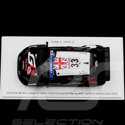 Toyota GR Yaris Rally1 HYBRID n° 33 3. Platz Rallye Monte Carlo 2024 1/43 Spark S6851