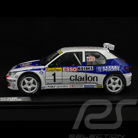 Peugeot 306 Maxi n° 1 2ème Rallye Monte Carlo 1996 1/18 Solido S1808305