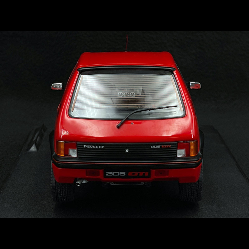 1/18 - PEUGEOT 205 GTi 1.9 (PHASE 1) - ROUGE VALLELUNGA - 1988 - SOLIDO