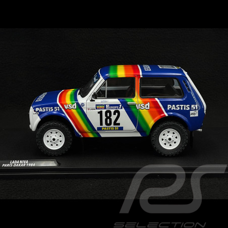 Lada Niva n° 182 Paris Dakar 1984 Jabouille / Sardou 1/18 Solido S1807305