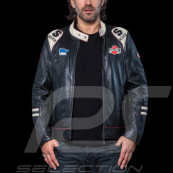 Steve McQueen Jacke Riverside Raceway 1966 Leder Schwarz 27493-3046 - Herren