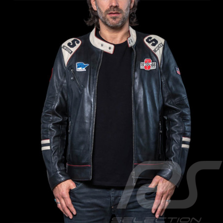 Steve McQueen Jacket Riverside Raceway 1966 Leather Black 27493-3046 - men