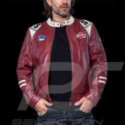 Steve McQueen Jacke Riverside Raceway 1966 Leder Dunkelrot 27493-4010 - Herren