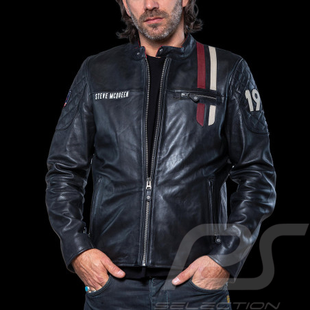 Steve McQueen Jacke Le Mans 1971 Leder Schwarz 27502-3046 - Herren