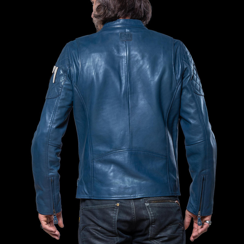 Steve McQueen Jacket Le Mans 1971 Leather Royal Blue 27502-0012 men - Main Image
