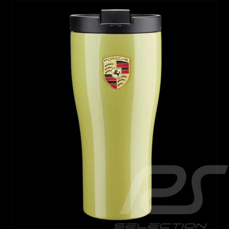 Mug Thermos Porsche Ecusson isotherme Laqué Jaune Carthagène WAP0504040STHB