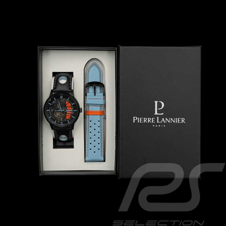 Automatic Watch Exclusive Set RS Selection x Pierre Lannier Racing Double Leather Strap