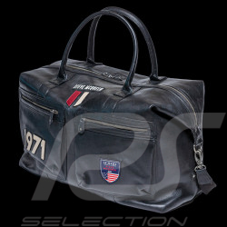 Maxi Ledertasche Steve McQueen Le Mans 1971 Weekender 72h Schwarz 27489-3046