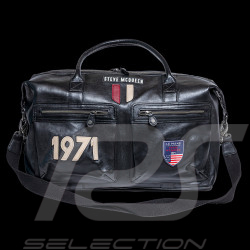 Big Leather bag Steve McQueen Le Mans 1971 Weekender 48h Black 27490-3046