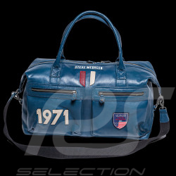 Big Leather bag Steve McQueen Le Mans 1971 Weekender 48h Royal Blue 27490-0012