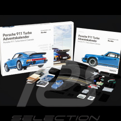 Calendrier de l'avent Porsche 911 Turbo 2024 bleu métallique 1/43 Franzis 67221