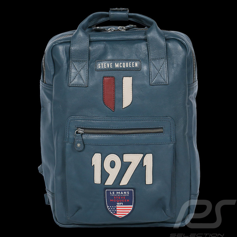 Backpack bag Steve McQueen 24h Le Mans 1971 Matt Royal Blue 27491-0012