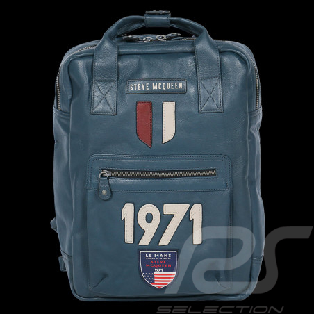 Backpack bag Steve McQueen 24h Le Mans 1971 Matt Royal Blue 27491-0012