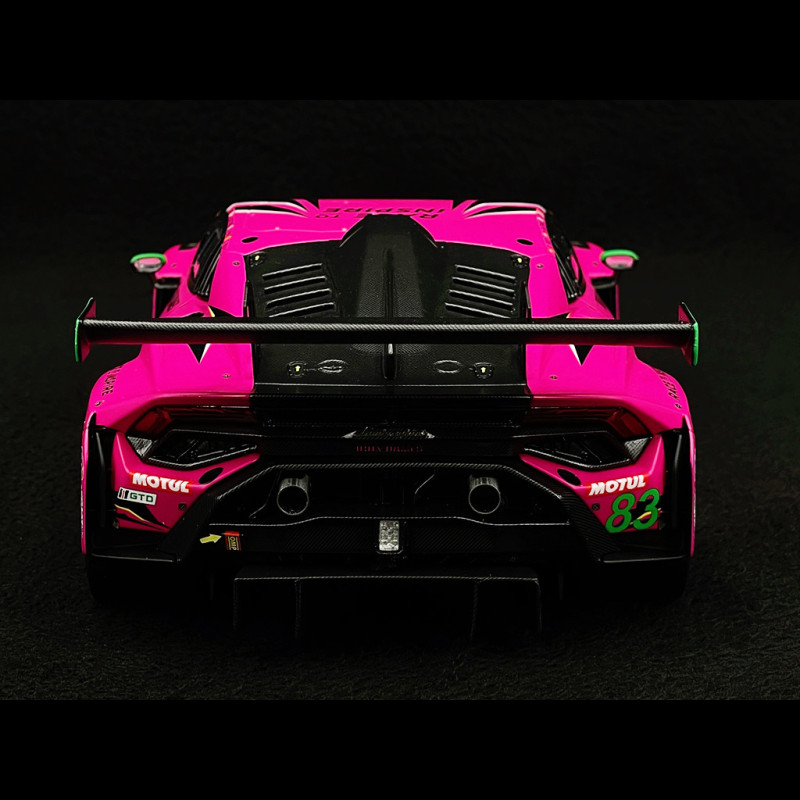 Miniature Lamborghini Huracan GT3 EVO2 #19 – 24H Daytona 2023 – TSM 1/43 – Jaune