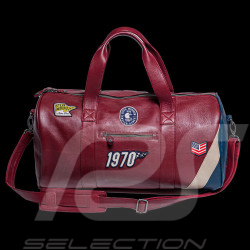 Leather Sport Bag Steve McQueen Indian Dunes 1970 Motocross Dark Red 27481-4010