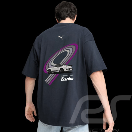 Porsche T-Shirt Turbo Puma Black 626380-01 - Men