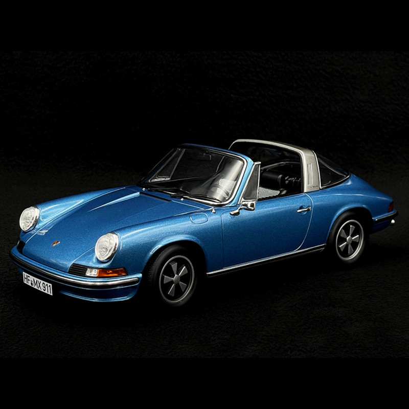 Porsche 911 S Targa 2.4 1973 Bleu Métallique 1/18 Norev 187646