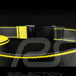 Set von 10 Porsche Schlüsselring Halsband schwarz / gelb GT4 Clubsport Collection WAP3400020LCLS