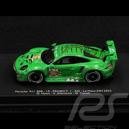 Porsche 911 RSR-19 Typ 991 n° 56 Rexy Project 1 24h Le Mans 2023 1/87 Spark 87S165