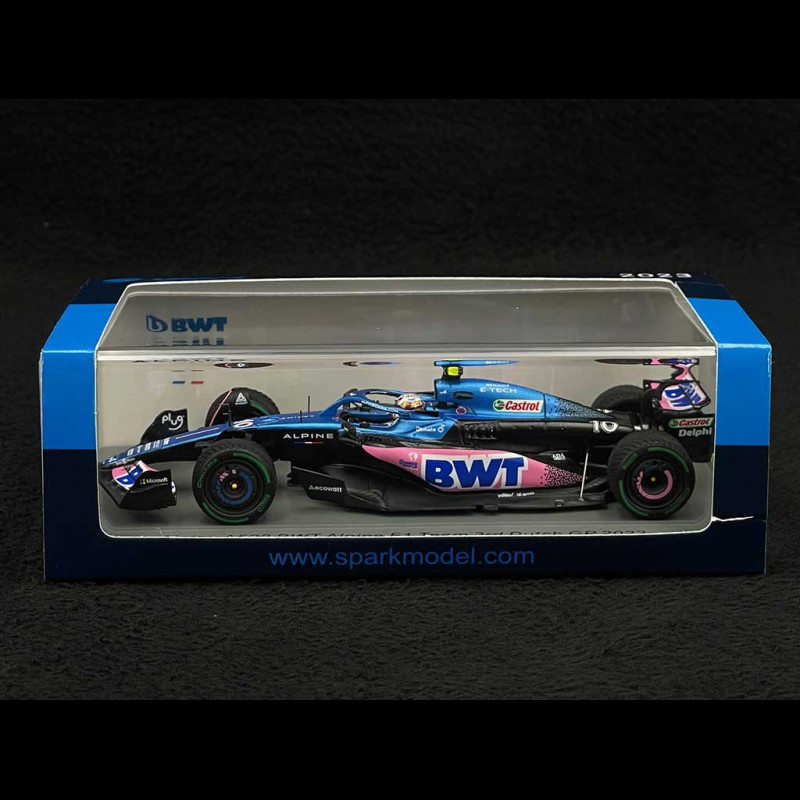 ALPINE F1 A523 TEAM BWT ALPINE 10 PIERRE GASLY 2023  PACKAGING PREMIUM Avec Casque