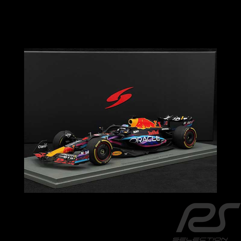 Max Verstappen Red Bull Racing RB19 n° 1 Vainqueur GP Miami 2023 F1 1/18 Spark 18S895