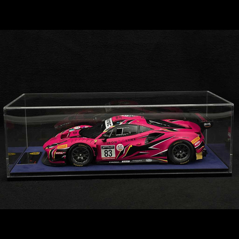 Coche miniatura Ferrari 488 1/18 Look Smart GTE EVO No.85 Iron Lynx 24h Le Mans