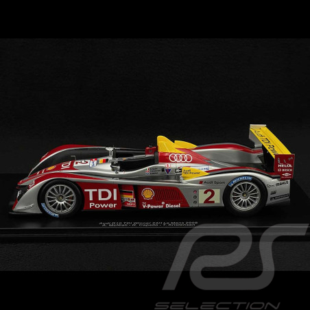 Audi R10 TDI n° 2 Vainqueur 24h Le Mans 2008 1/18 Spark 18LM08