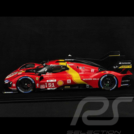 Ferrari 499P n° 51 Vainqueur 24h Le Mans 2023 1/12 Looksmart LS1210