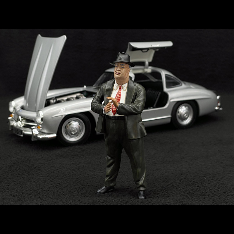 Figurine Alfred Neubauer 1/18 - Résine Non Peinte, Pour CMC Minichamps, Mercedes 1955