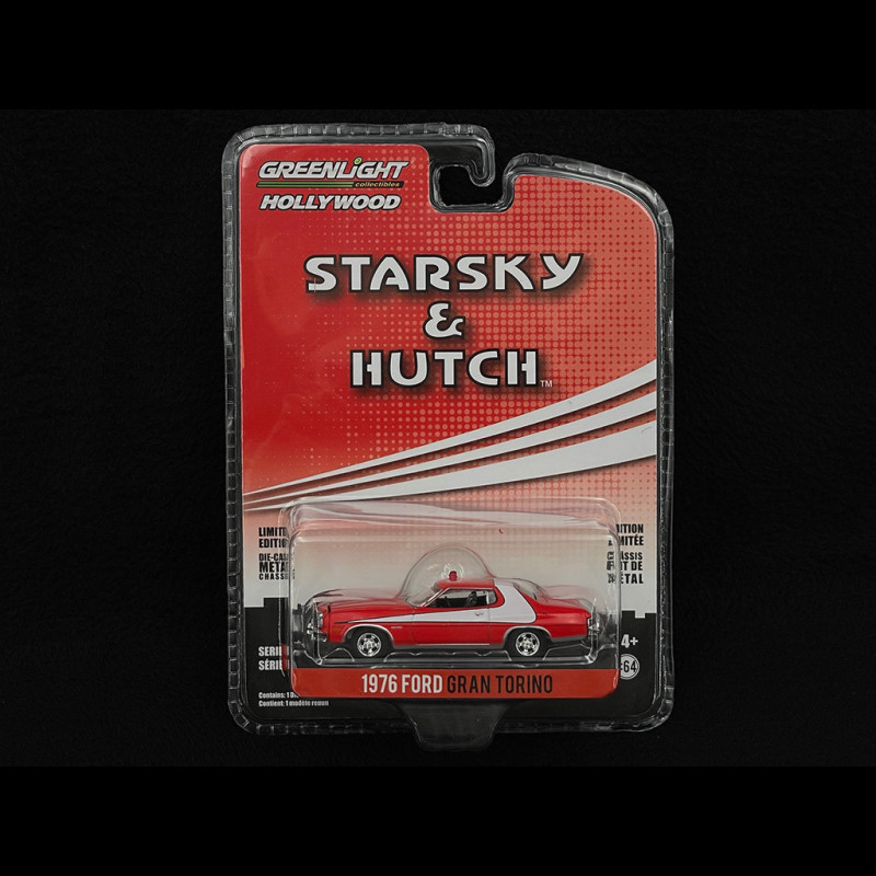 GreenLight Collectibles 44780-A 1:64 Scale 1976 Ford Gran Torino Starsky and Hutch Diecast Model | Summit Racing