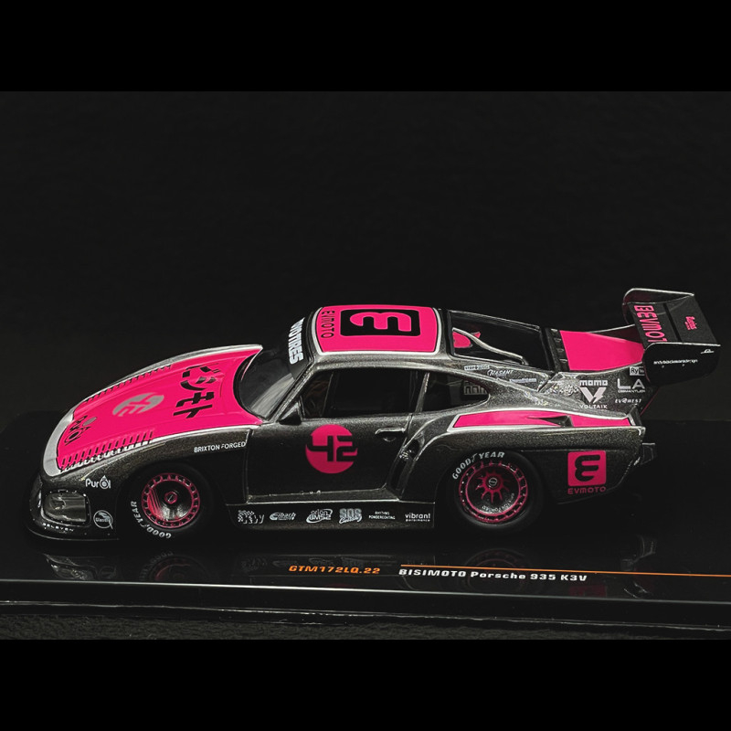 Coche miniatura Porsche 935 1980 1/43 Ebbro 1980 Italya K3 No.42 24h Le Mans - C