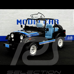 Jeep CJ-7 Golden Eagle 1980 Noir / Bleu 1/18 Modelcar Group MCG18281