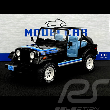 Jeep CJ-7 Golden Eagle 1980 Black / Blue 1/18 Modelcar Group MCG18281