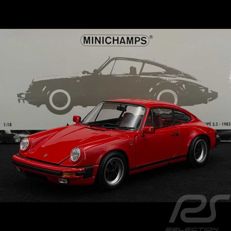 Porsche 911 Carrera 3.2 Coupé 1983 Rouge Indien 1/18 Minichamps 100063021