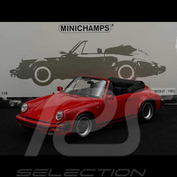 Porsche 911 Carrera 3.2 Cabriolet 1983 Guards Red 1/18 Minichamps 100063030