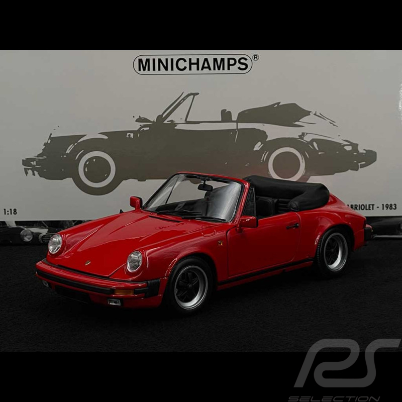 Porsche 911 Carrera 3.2 Cabriolet 1983 Indischrot 1/18 Minichamps 100063030