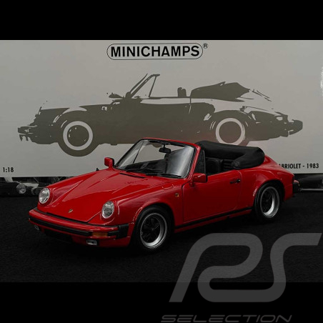 Porsche 911 Carrera 3.2 Cabriolet 1983 Guards Red 1/18 Minichamps 100063030