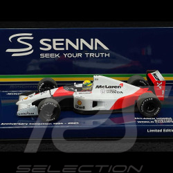 Ayrton Senna McLaren Honda MP4/6 n° 1 Champion du Monde 1991 F1 1/43 Minichamps 540913301