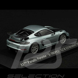 Porsche 718 Cayman GT4 RS 2022 Paradis Porsche St Tropez 2024 Azzuro Thetys Metallic 1/43 Minichamps WAP0200020NGT4