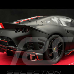 Ferrari 812 Competizione n° 16 Charles Leclerc 2022 Black Matt 1/18 BBR Models P18234