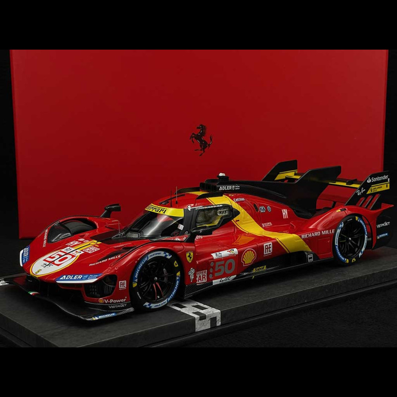 Miniature 1/18 Ferrari 499P #50 – Le Mans 2023 Pole Position – BBR P18236 – Résine