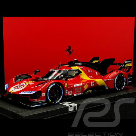 Ferrari 499P n° 51 Vainqueur 24h Le Mans 2023 1/18 BBR Models P18239