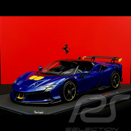 Ferrari SF90 XX Stradale 2024 Bleu Tour de France 1/18 BBR Models P18237H