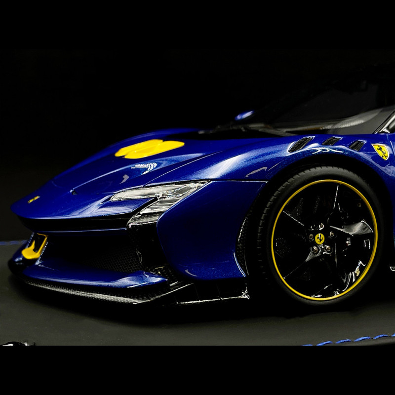 Modèle réduit Ferrari Sf90 Xx Spider Azzurro La Plata - Orange 1/43