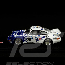 Porsche 911 Carrera RSR 3.8 Type 964 n° 36 Vainqueur 24h Spa 1993 1/43 Spark 43SPA1993