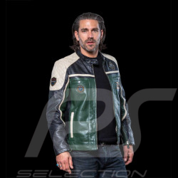 Leather Jacket 24h Le Mans Dark Green Lino 27475-3037 - men