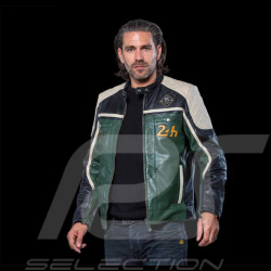 Leather Jacket 24h Le Mans Dark Green Lino 27475-3037 - men